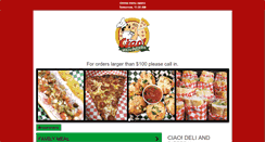 Desktop Screenshot of ciaodelipizza.com